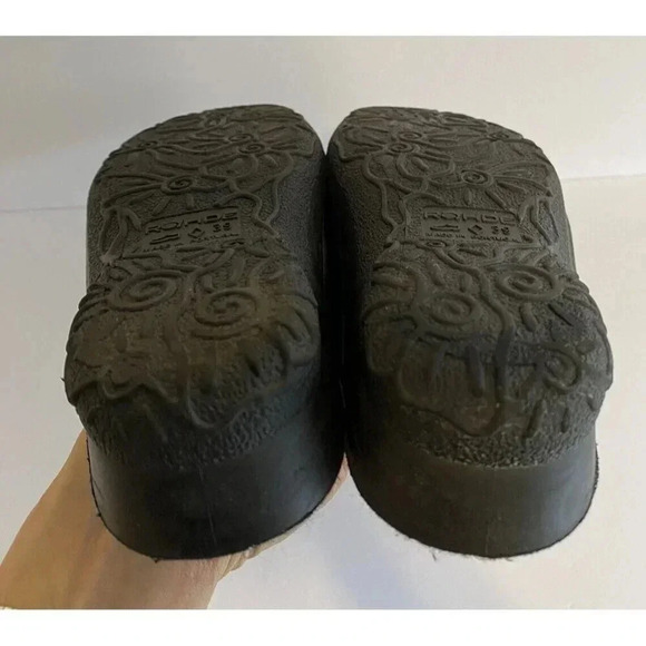 Rohde Women’s Black Leather Mules Clogs Shoes Sz EU39 US8.5 Slip On lined - Picture 7 of 12